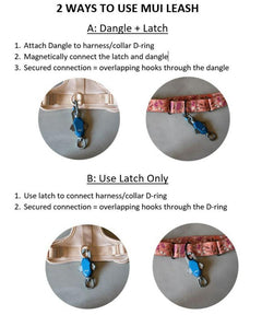 Patented Magnetic Dog Leash - One-Hand Connect & Release